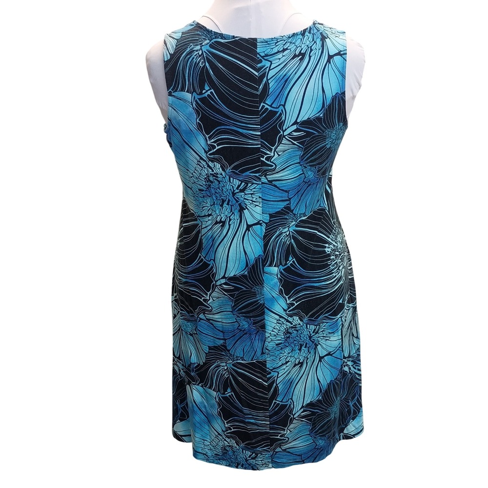 Chicos Black w/White Flowers Dress SKUW040 - Picture 5 of 5